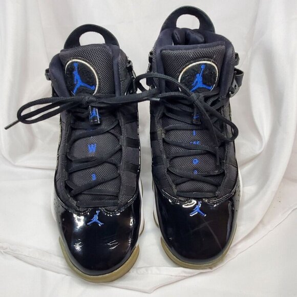 Nike Air Jordan 6 Rings Men Size 8 322992-016 Space Jam black Blue Shoes - Picture 3 of 16